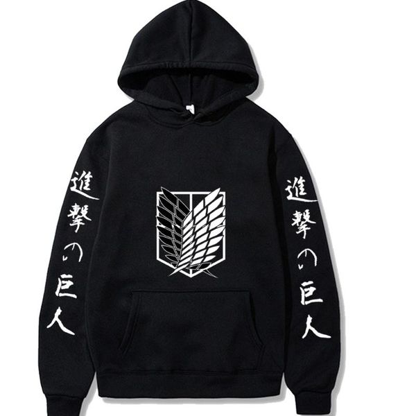 men's hoodies & sweatshirts attack on titan hoodie fashion pullovers casaul, Black
men's hoodies & sweatshirts attack on titan hoodie fashion pullovers casaul, Black