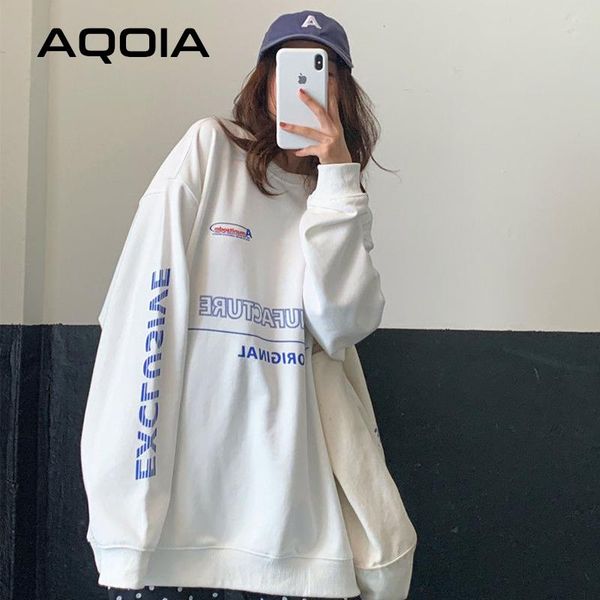 2021 spring oversize female pullovers street letter printing loose womens hoodies white sweatshirt plus size women clothing, Black
2021 spring oversize female pullovers street letter printing loose womens hoodies white sweatshirt plus size women clothing, Black