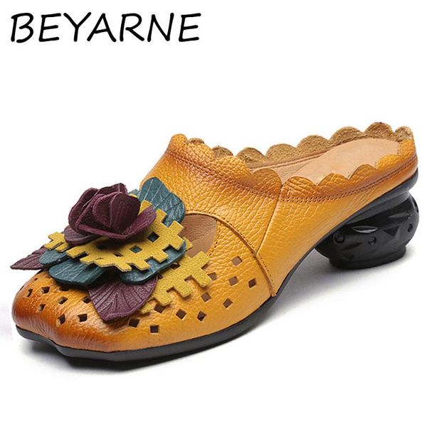 dress shoes beyarne summer slippers flower retro sandals women genuine leather closed toe handmade comfortable flat e153, Black
dress shoes beyarne summer slippers flower retro sandals women genuine leather closed toe handmade comfortable flat e153, Black