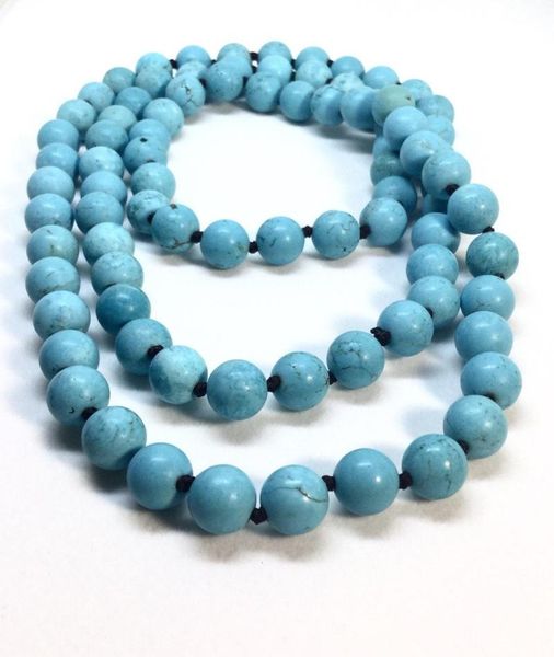 chokers round bead long necklace knotted natural stone turquoises necklaces mala yoga blue 38 inches hand knightted, Golden;silver
chokers round bead long necklace knotted natural stone turquoises necklaces mala yoga blue 38 inches hand knightted, Golden;silver