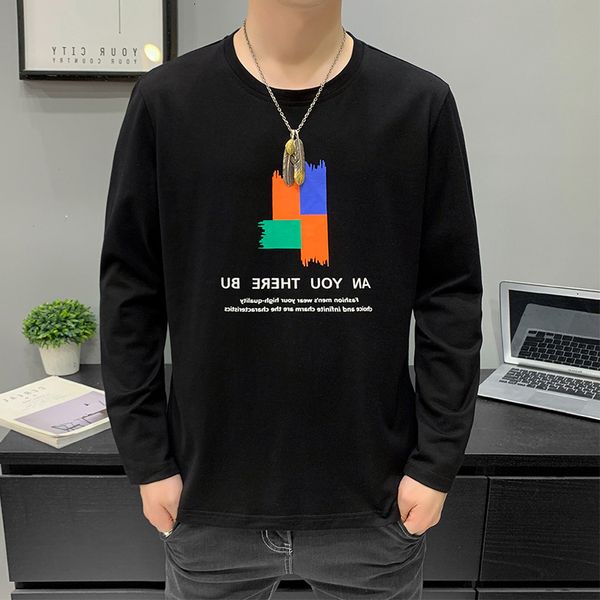 t-shirt men's long spring sve and autumn 2021 fashion brand loose cotton sweater bottomed t-shirt men's top, Black
t-shirt men's long spring sve and autumn 2021 fashion brand loose cotton sweater bottomed t-shirt men's top, Black