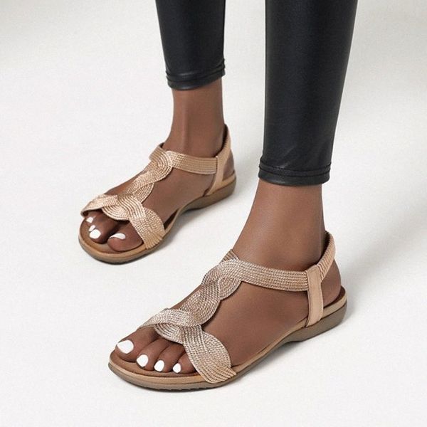 strap sandals women's flats casual rome plus size 35-43 solid color beach sandals soft comfortable low heels flats shoes h5l4#, Black
strap sandals women's flats casual rome plus size 35-43 solid color beach sandals soft comfortable low heels flats shoes h5l4#, Black