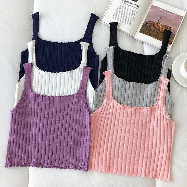 camisoles & tanks women summer tank sleeveless short knitted u collar striped camisole cute crop for 2021, Black;white
camisoles & tanks women summer tank sleeveless short knitted u collar striped camisole cute crop for 2021, Black;white