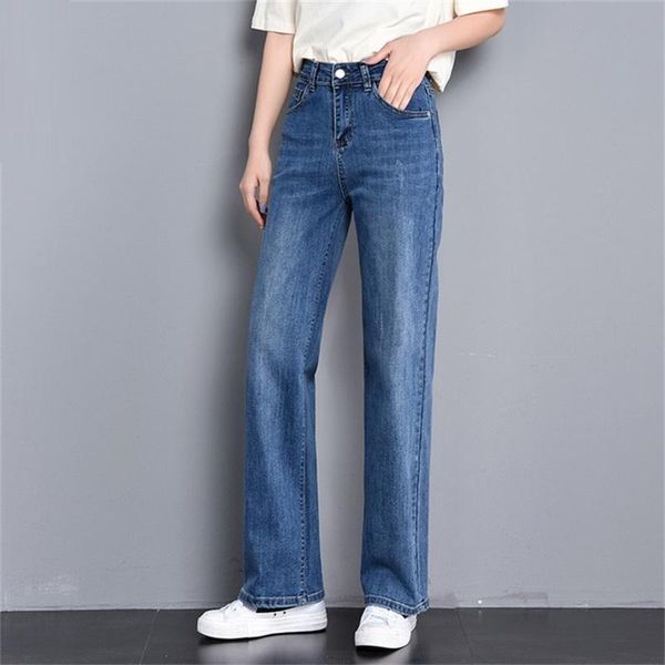 women's jeans women 2021 spring and autumn wide leg high waist straight drop pants, Blue
women's jeans women 2021 spring and autumn wide leg high waist straight drop pants, Blue