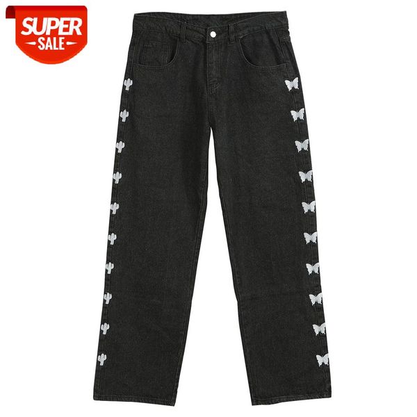Hip Hop Casual Straight Pants Men Streetwear Side Butterfly Embroidery Jeans 2020 Harajuku Oversized Loose Joggers Men Trousers #oO6w, Black
Hip Hop Casual Straight Pants Men Streetwear Side Butterfly Embroidery Jeans 2020 Harajuku Oversized Loose Joggers Men Trousers #oO6w, Black