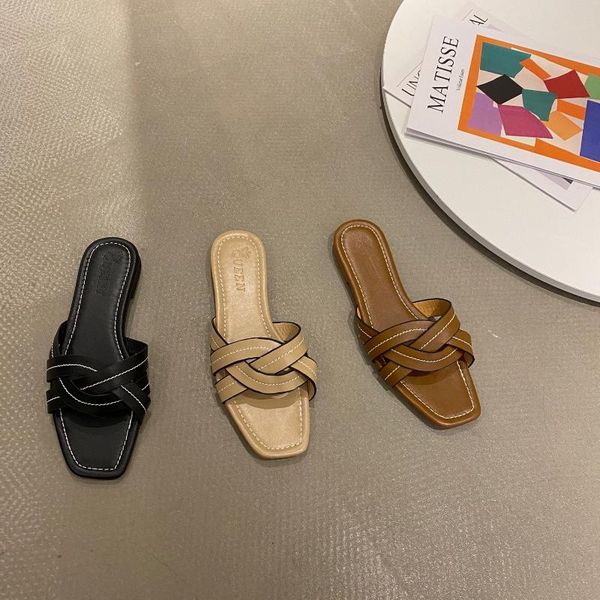 sandals brand casual women's fashion flat slippers weave comfort beach shoes zapatillas mujer damen pumps, Black
sandals brand casual women's fashion flat slippers weave comfort beach shoes zapatillas mujer damen pumps, Black