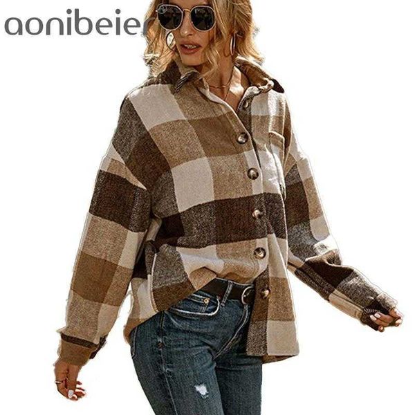 office lady checked shirt spring autumn vintage plaid women casual blouses long sleeve button loose thick 210604, White
office lady checked shirt spring autumn vintage plaid women casual blouses long sleeve button loose thick 210604, White