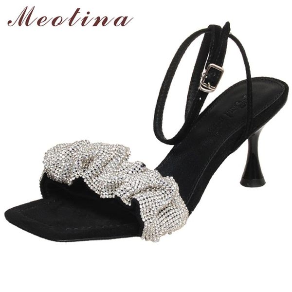 sandals meotina genuine leather square toe ankle strap high heel party glitter summer ladies footwear black
sandals meotina genuine leather square toe ankle strap high heel party glitter summer ladies footwear black