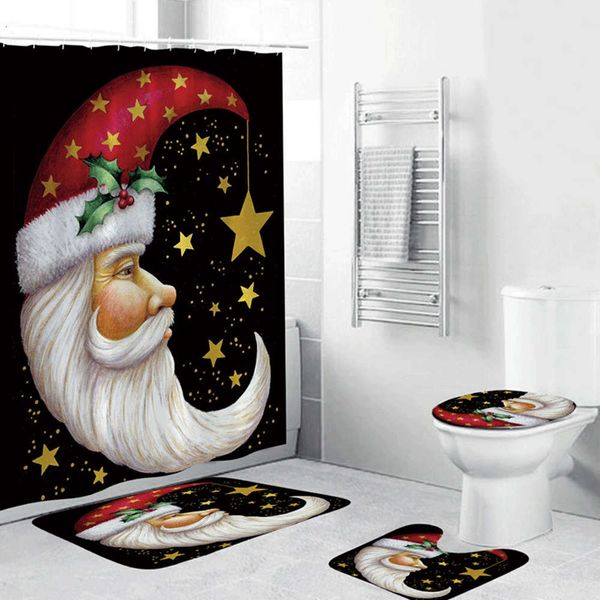 three dimensional digital printing waterproof shower curtain bathroom four piece set
three dimensional digital printing waterproof shower curtain bathroom four piece set