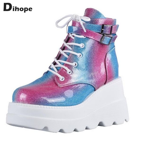 boots dihope winter buckle ankle women punk female platform women's wedges high heels pu shoes botas mujer plus size, Black
boots dihope winter buckle ankle women punk female platform women's wedges high heels pu shoes botas mujer plus size, Black