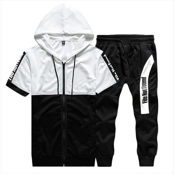 Summer Hooded Set Zipper Sweatpants Men Tracksuit Hoody Fashion Two Pieces Sportswear Suit Outwear, Gray
Summer Hooded Set Zipper Sweatpants Men Tracksuit Hoody Fashion Two Pieces Sportswear Suit Outwear, Gray