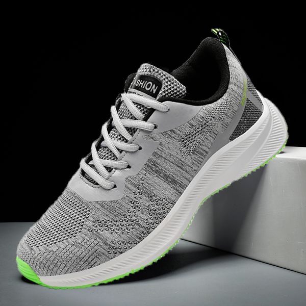 men's casual outdoor sports comfortable mesh breathable fashion large size non-slip sneakers light running student shoes, Black
men's casual outdoor sports comfortable mesh breathable fashion large size non-slip sneakers light running student shoes, Black