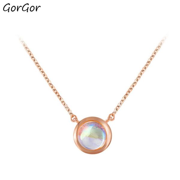 pendant necklaces gorgor necklace women copper material pattern round moonstone rose gold plated creative exquisite jewelry r10301150007, Silver
pendant necklaces gorgor necklace women copper material pattern round moonstone rose gold plated creative exquisite jewelry r10301150007, Silver