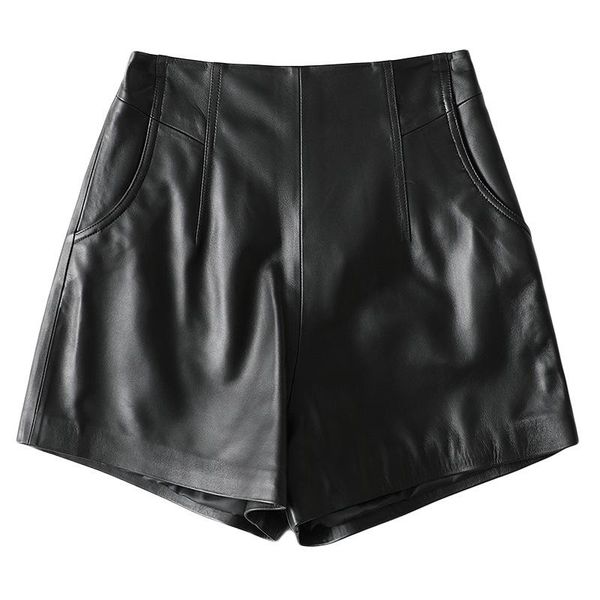 women's shorts spring leisure sheepskin wide leg for women 2021 female casual real leather black yl1617a, White;black
women's shorts spring leisure sheepskin wide leg for women 2021 female casual real leather black yl1617a, White;black