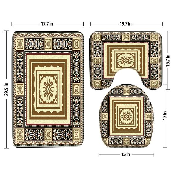 bath mats retro geometric pattern mat set european exotic anti-slip bathroom rug carpet floor toilet cover products
bath mats retro geometric pattern mat set european exotic anti-slip bathroom rug carpet floor toilet cover products