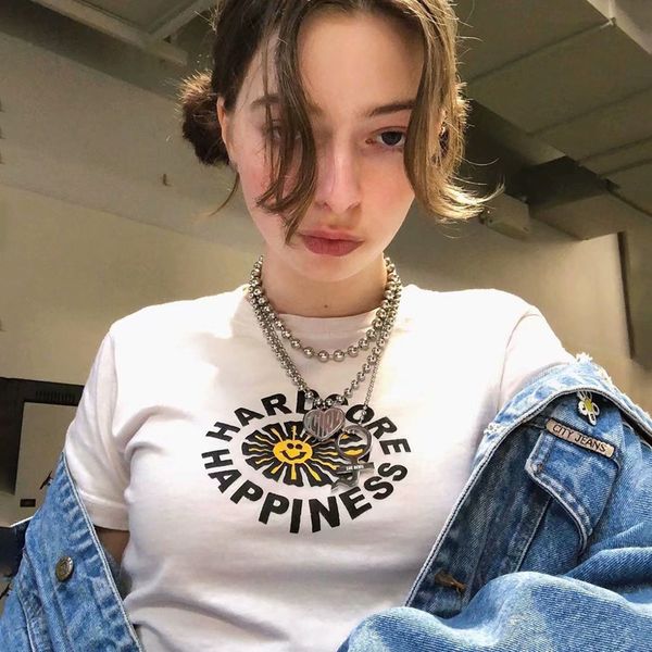 2021 vintage casual graphic t shirts women new harajuku suower print short sleeve summer crop slim cotton tees wpu6, White
2021 vintage casual graphic t shirts women new harajuku suower print short sleeve summer crop slim cotton tees wpu6, White