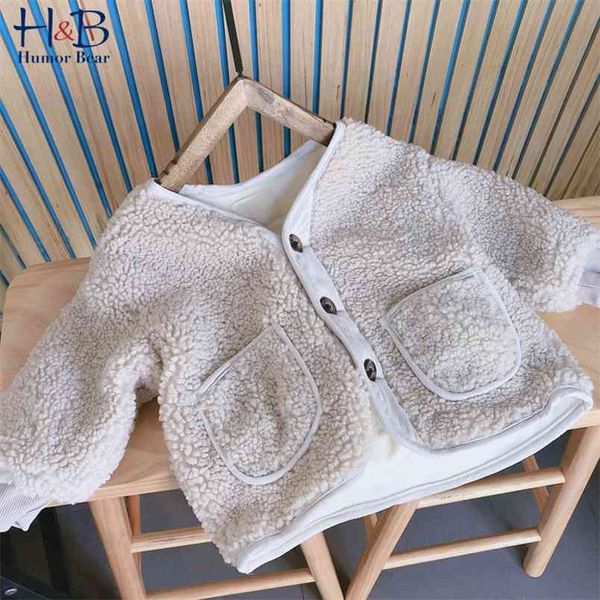 children winter jackets wool coats warm faux fur fleece outerwear kids loose clothes 210611, Blue;gray
children winter jackets wool coats warm faux fur fleece outerwear kids loose clothes 210611, Blue;gray