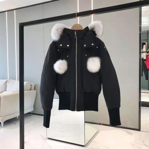 real fur ball winter women ms knukerles debbie parka down jackets thicker outdoor fashion coat thick windproof short 211216, Black
real fur ball winter women ms knukerles debbie parka down jackets thicker outdoor fashion coat thick windproof short 211216, Black