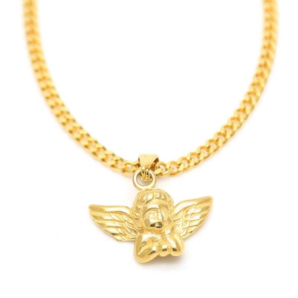 gold plated titanium stainless steel hip hop little angel pendant necklace chain for men rapper bijoux mens chains jewelry gifts for guys, Silver
gold plated titanium stainless steel hip hop little angel pendant necklace chain for men rapper bijoux mens chains jewelry gifts for guys, Silver