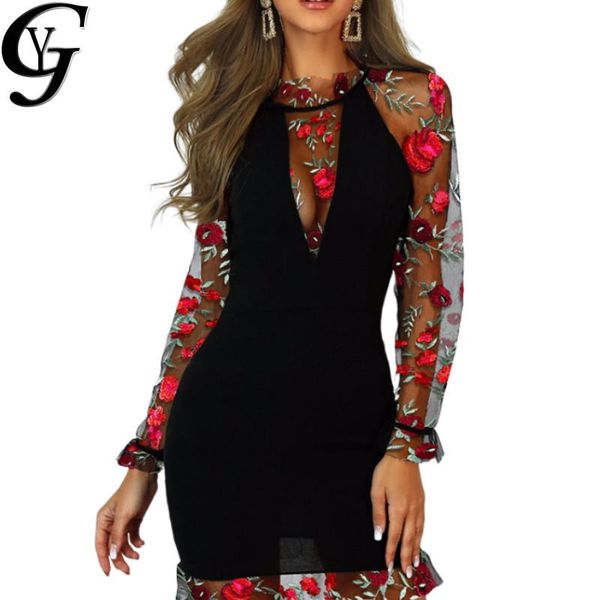 casual dresses 2021 vintage floral embroidery mesh patchwork women long sleeve black mini club streetwear vestidos, Black;gray
casual dresses 2021 vintage floral embroidery mesh patchwork women long sleeve black mini club streetwear vestidos, Black;gray