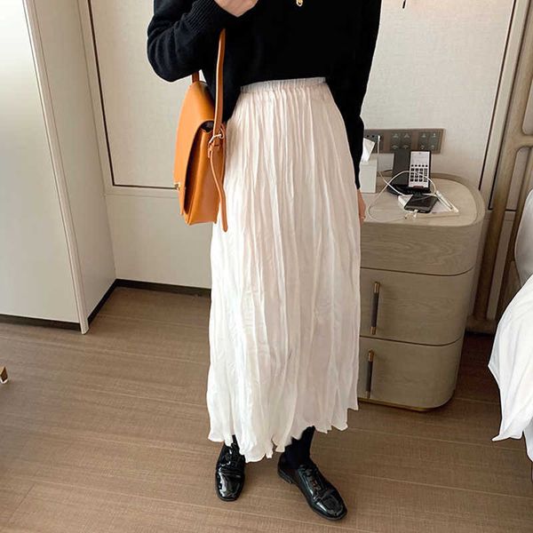 skirts elastic high waist black white casual loose long skirt plus size students office lady midi vintage z136 537j
skirts elastic high waist black white casual loose long skirt plus size students office lady midi vintage z136 537j