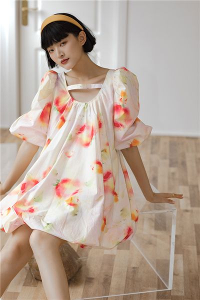 2021 new ffy floral print summer pink backless short sleeve designer mini cute korean style mhel, Black;gray
2021 new ffy floral print summer pink backless short sleeve designer mini cute korean style mhel, Black;gray