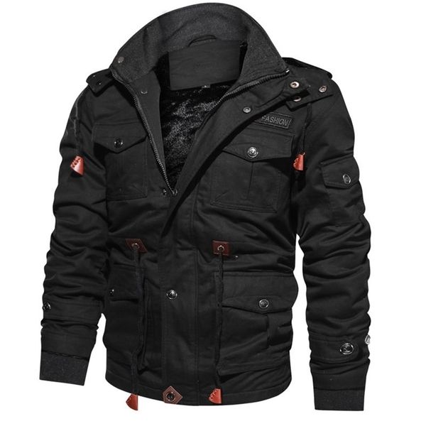 arrival men's winter fleece jackets warm hooded coat thermal thick outerwear male military jacket mens brand clothing 211214, Black;brown
arrival men's winter fleece jackets warm hooded coat thermal thick outerwear male military jacket mens brand clothing 211214, Black;brown
