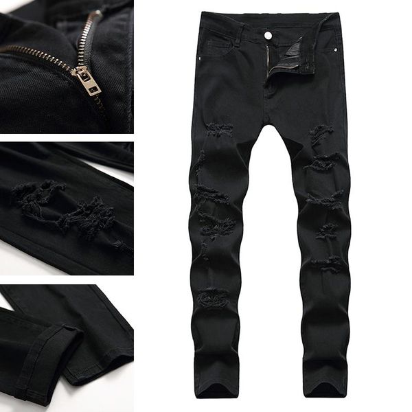 brand jeans denim plus size pants black new stretch ripped hole design long men jeans long cotton fashion, Blue
brand jeans denim plus size pants black new stretch ripped hole design long men jeans long cotton fashion, Blue