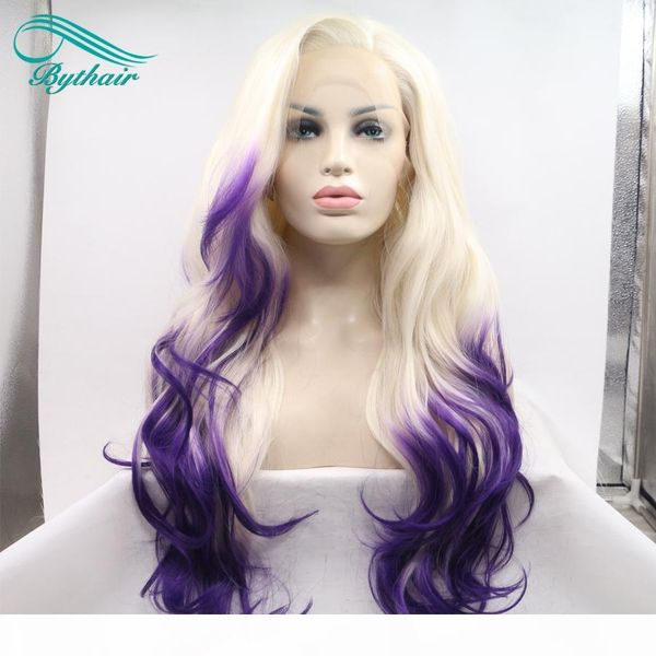 bythairshop side part pastel blonde ombre lavender purple lace front wigs synthetic hair body wave heat temperature fiber for women cosplay, Black
bythairshop side part pastel blonde ombre lavender purple lace front wigs synthetic hair body wave heat temperature fiber for women cosplay, Black