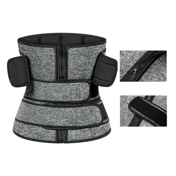 waist support trimmer trainer belly slimming belt corset sweat for weight loss fitness workout sport, Black;gray
waist support trimmer trainer belly slimming belt corset sweat for weight loss fitness workout sport, Black;gray