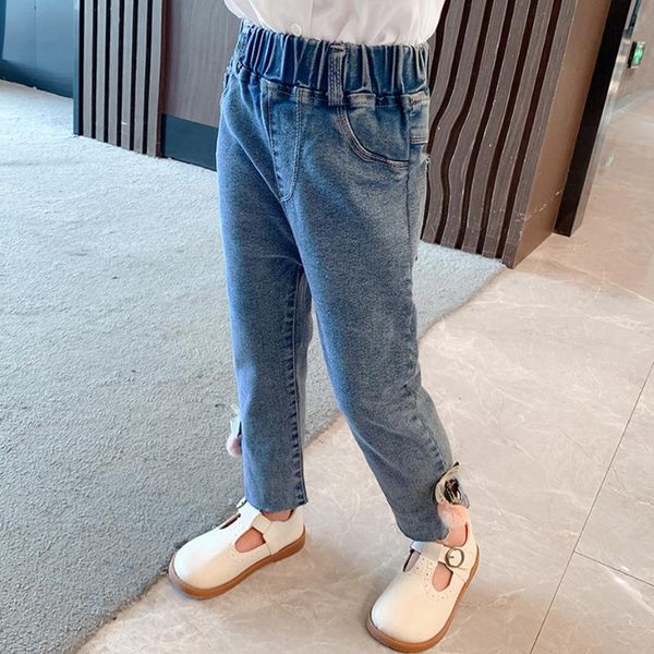 jeans girl cherry pattern casual style kid's spring autumn children's clothing, Blue
jeans girl cherry pattern casual style kid's spring autumn children's clothing, Blue
