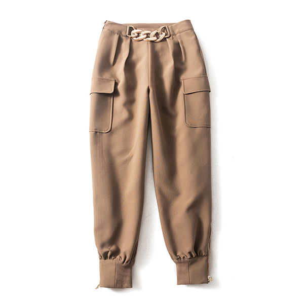 casual cargo pants for women high waist patchwork chain large size loose trousers female 2021 autumn fashion new, Black;white
casual cargo pants for women high waist patchwork chain large size loose trousers female 2021 autumn fashion new, Black;white
