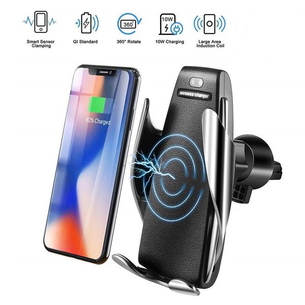 s5 automatic sensor car wireless chargers for iphone xs max xr x samsung s10 s9 intelligent infrared fast wirless charging car phone holders
s5 automatic sensor car wireless chargers for iphone xs max xr x samsung s10 s9 intelligent infrared fast wirless charging car phone holders