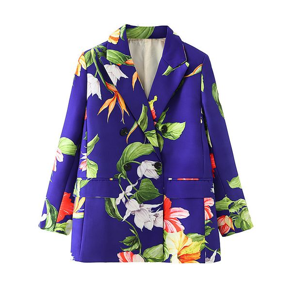 2021 new elegant single button suit floral print slim high street women's office blazers collar coat autumn y3rd, White;black
2021 new elegant single button suit floral print slim high street women's office blazers collar coat autumn y3rd, White;black