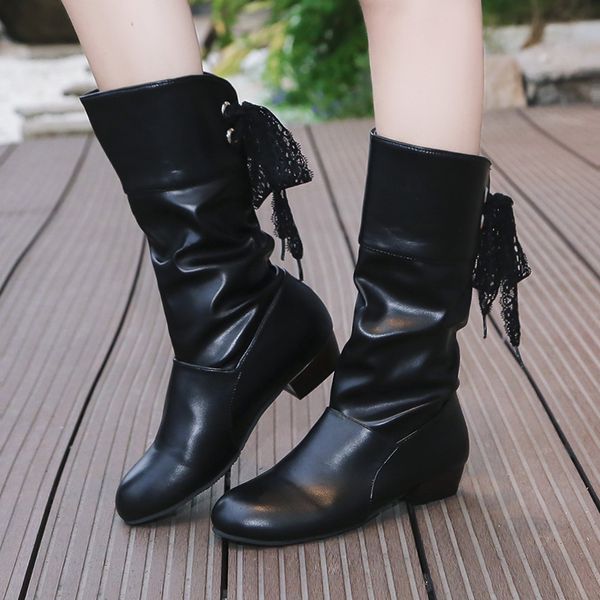 Plus Size 35-43 Women Knee-High Boots Back Lace Up Low Heels Winter Shoes Black Boot White Botas Mujer Female Snow Boot Red 7833
Plus Size 35-43 Women Knee-High Boots Back Lace Up Low Heels Winter Shoes Black Boot White Botas Mujer Female Snow Boot Red 7833