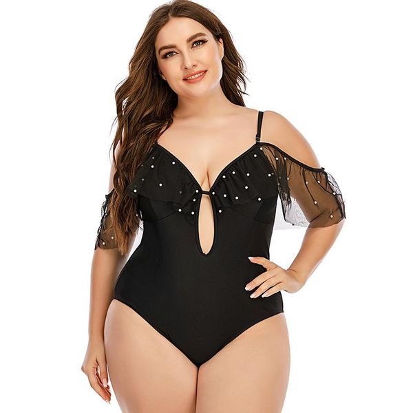 women's swimwear 2021 new one-piece black large size with chest pad cover belly slim stretch swimsuit
women's swimwear 2021 new one-piece black large size with chest pad cover belly slim stretch swimsuit