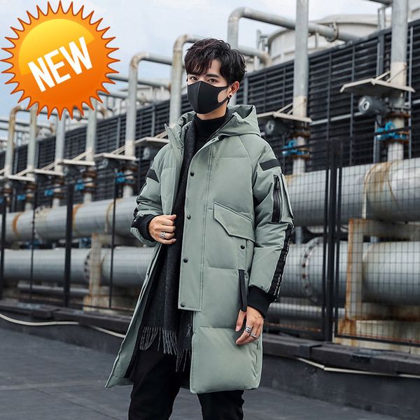 2021 men slim fit down jacket 's autumn winter of the trend thickening coat knee-length 3xl, Black
2021 men slim fit down jacket 's autumn winter of the trend thickening coat knee-length 3xl, Black