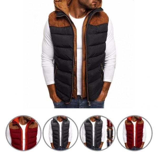 men's vests warm down waistcoat windproof universal zipper keep hooded coat vest winter, Black;white
men's vests warm down waistcoat windproof universal zipper keep hooded coat vest winter, Black;white