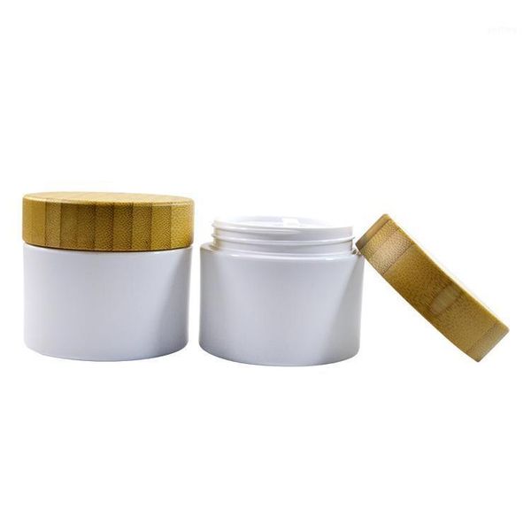 storage bottles & jars 50pcs/lot 250g white pp plastic facial eye skin cream jar 200g container cosmetics packing with bamboo cover lid
storage bottles & jars 50pcs/lot 250g white pp plastic facial eye skin cream jar 200g container cosmetics packing with bamboo cover lid
