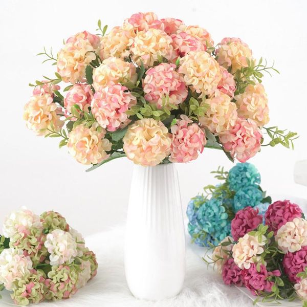 decorative flowers & wreaths artificial hydrangea wedding flower silk peony bouquets home decoration plant wall material
decorative flowers & wreaths artificial hydrangea wedding flower silk peony bouquets home decoration plant wall material