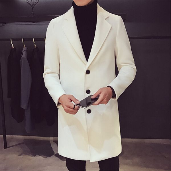 10 new winter fashion color woolen male long suit collar wool coat slim windbreaker trend ejm0, Tan;black
10 new winter fashion color woolen male long suit collar wool coat slim windbreaker trend ejm0, Tan;black