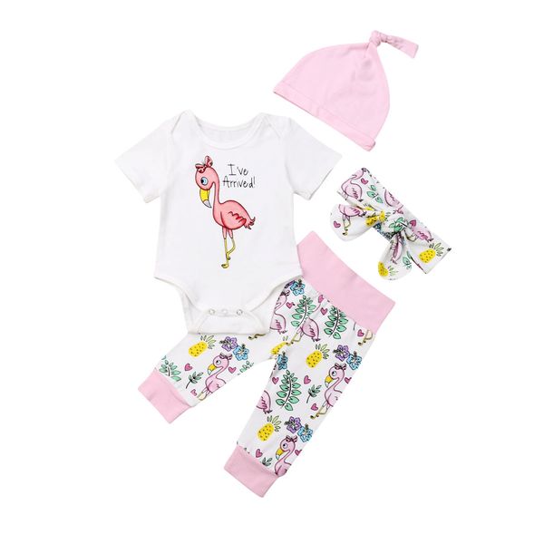 0-18m newborn kid baby girl clothes set cartoon flamingo romper body long pants headband hat elegant cute princess outfits, White
0-18m newborn kid baby girl clothes set cartoon flamingo romper body long pants headband hat elegant cute princess outfits, White