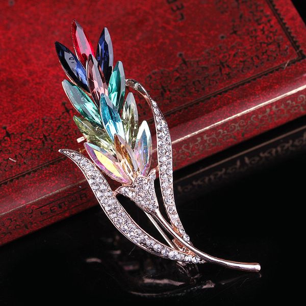 new trendy full rhinestone bouquet leaf brooch colorful crystal brooch for women collar dress coat accessories ornamentdio chan contact, Gray
new trendy full rhinestone bouquet leaf brooch colorful crystal brooch for women collar dress coat accessories ornamentdio chan contact, Gray