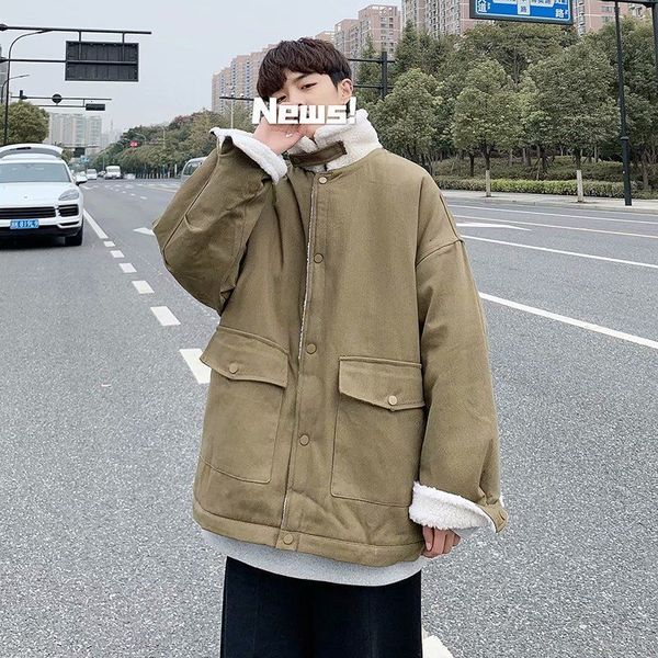 2021 Top quality Winter Thick Lamb Fur Jacket Men's Warm Fashion Cotton Solid Color Casual Men Short Coat Mens Clothes M-2xl ENOI, Black
2021 Top quality Winter Thick Lamb Fur Jacket Men's Warm Fashion Cotton Solid Color Casual Men Short Coat Mens Clothes M-2xl ENOI, Black