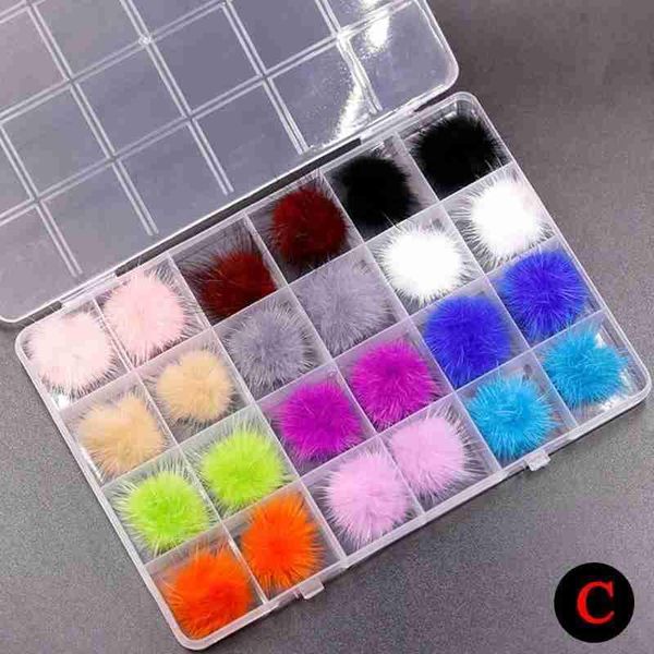 nail art decorations 24pcs/box detachable magnet ball fluffy 3d 12colors puffy pom poms kit jewelry manicure accessories diy nails, Silver;gold
nail art decorations 24pcs/box detachable magnet ball fluffy 3d 12colors puffy pom poms kit jewelry manicure accessories diy nails, Silver;gold