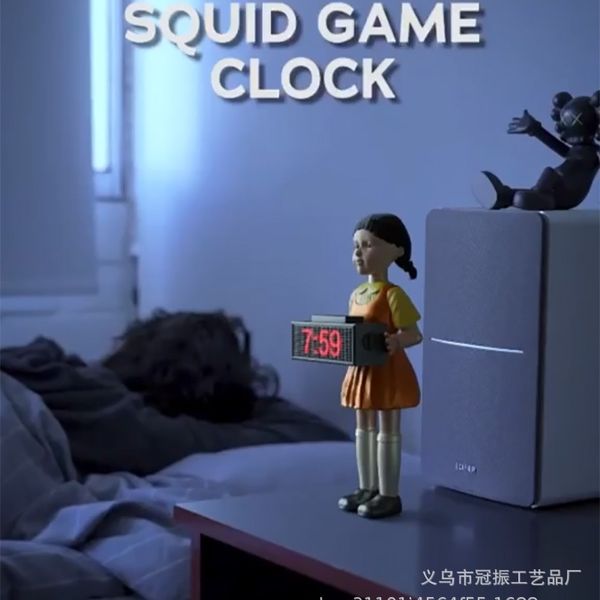 squid game hand clock 123 wooden man girl ornament korean drama little girl ornament resin
squid game hand clock 123 wooden man girl ornament korean drama little girl ornament resin