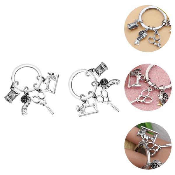 keychains 2pcs sewing machine ruler scissors pendant key chain bag hanging decoration gift, Silver
keychains 2pcs sewing machine ruler scissors pendant key chain bag hanging decoration gift, Silver
