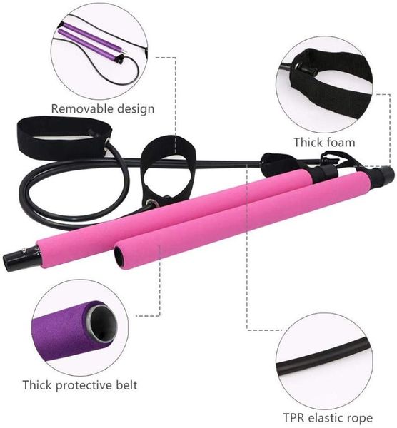 pilates bar kit for yoga exercise with resistance band foot loop stick sit-up total body workout toning bar stretch twisting
pilates bar kit for yoga exercise with resistance band foot loop stick sit-up total body workout toning bar stretch twisting
