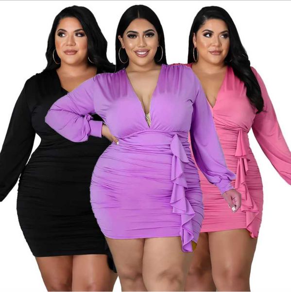 casual dresses ins test charming women party deep v-neck plus size high waist ruffles shirring bodycon autumn mini dress, Black;gray
casual dresses ins test charming women party deep v-neck plus size high waist ruffles shirring bodycon autumn mini dress, Black;gray
