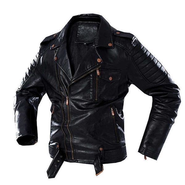 oversize m-4xl men's suit parker leather outerwear chaqueta moto hombre retro handsome motorcycle pu leather jacket 211018, Black
oversize m-4xl men's suit parker leather outerwear chaqueta moto hombre retro handsome motorcycle pu leather jacket 211018, Black